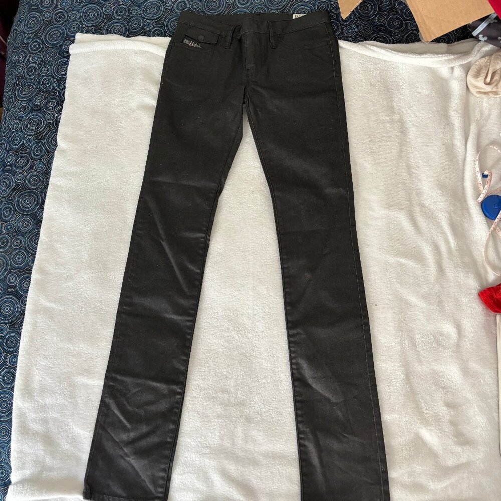 Etienne Marcel Jeans - Black with Red zippers